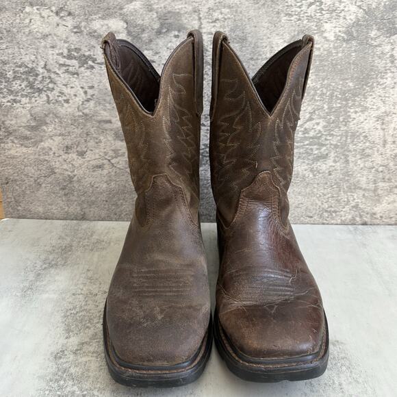 Ariat Groundbreaker Work Boot F2892 Square Toe Leather Men’s Size 8.5D EUC main image 9